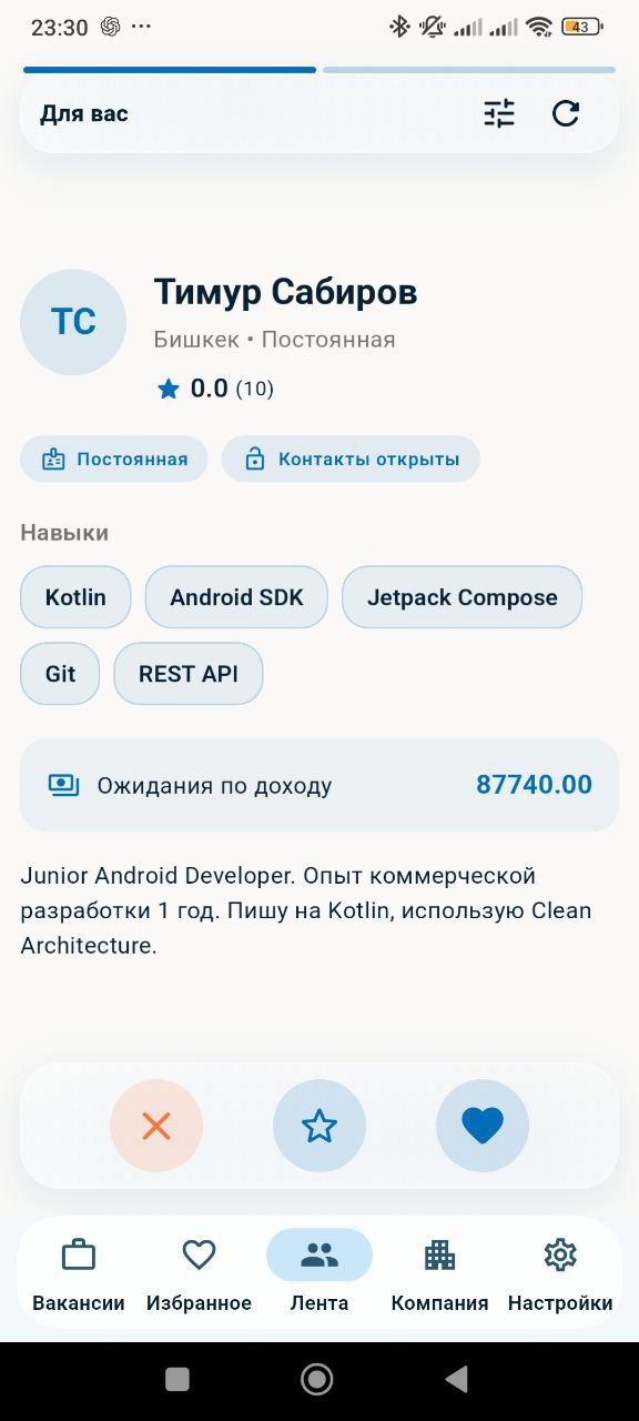 Поиск кандидатов